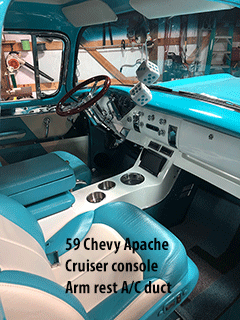 Chevy Apache cup holder console