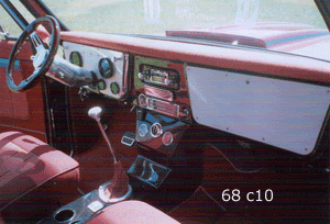 68 chevy c10 cup holder console