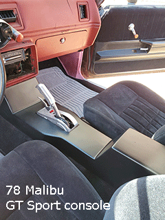 78 malibu modern center console